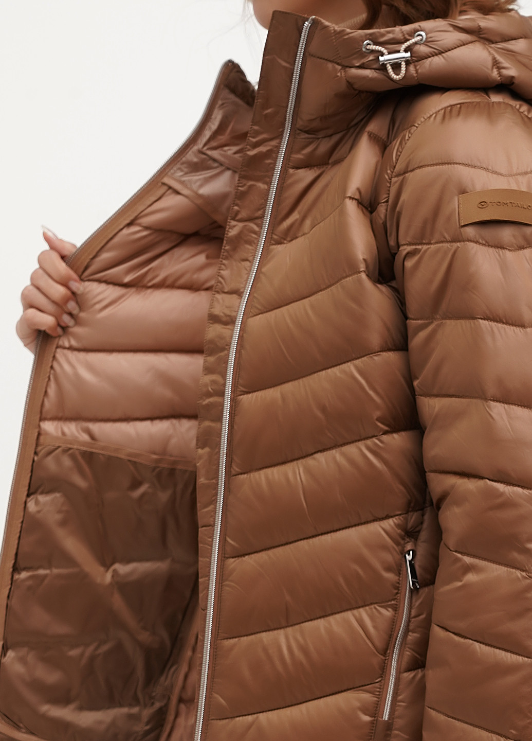 Світло-коричнева демісезонна куртка Tom Tailor