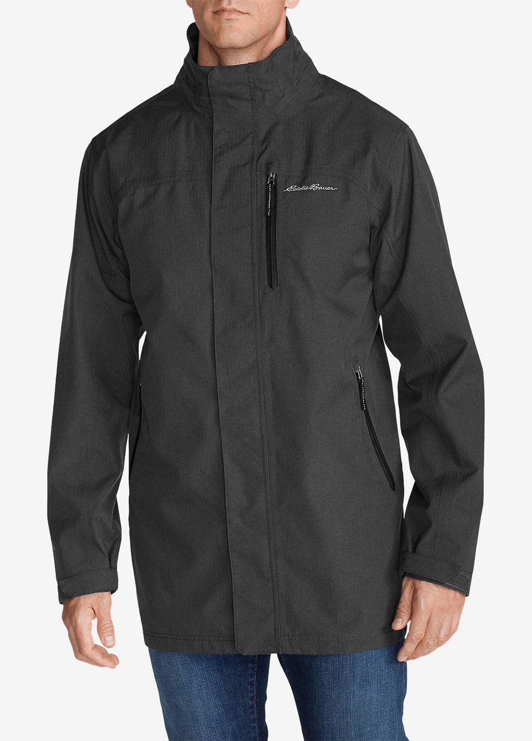 Чорна демісезонна куртка Eddie Bauer