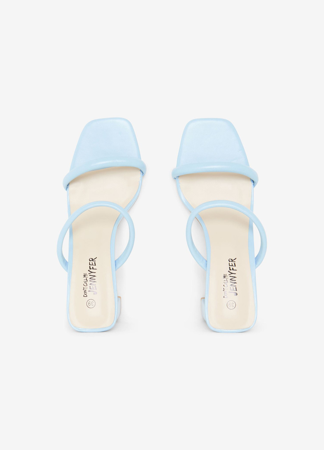 Голубые шлепанцы Jennyfer