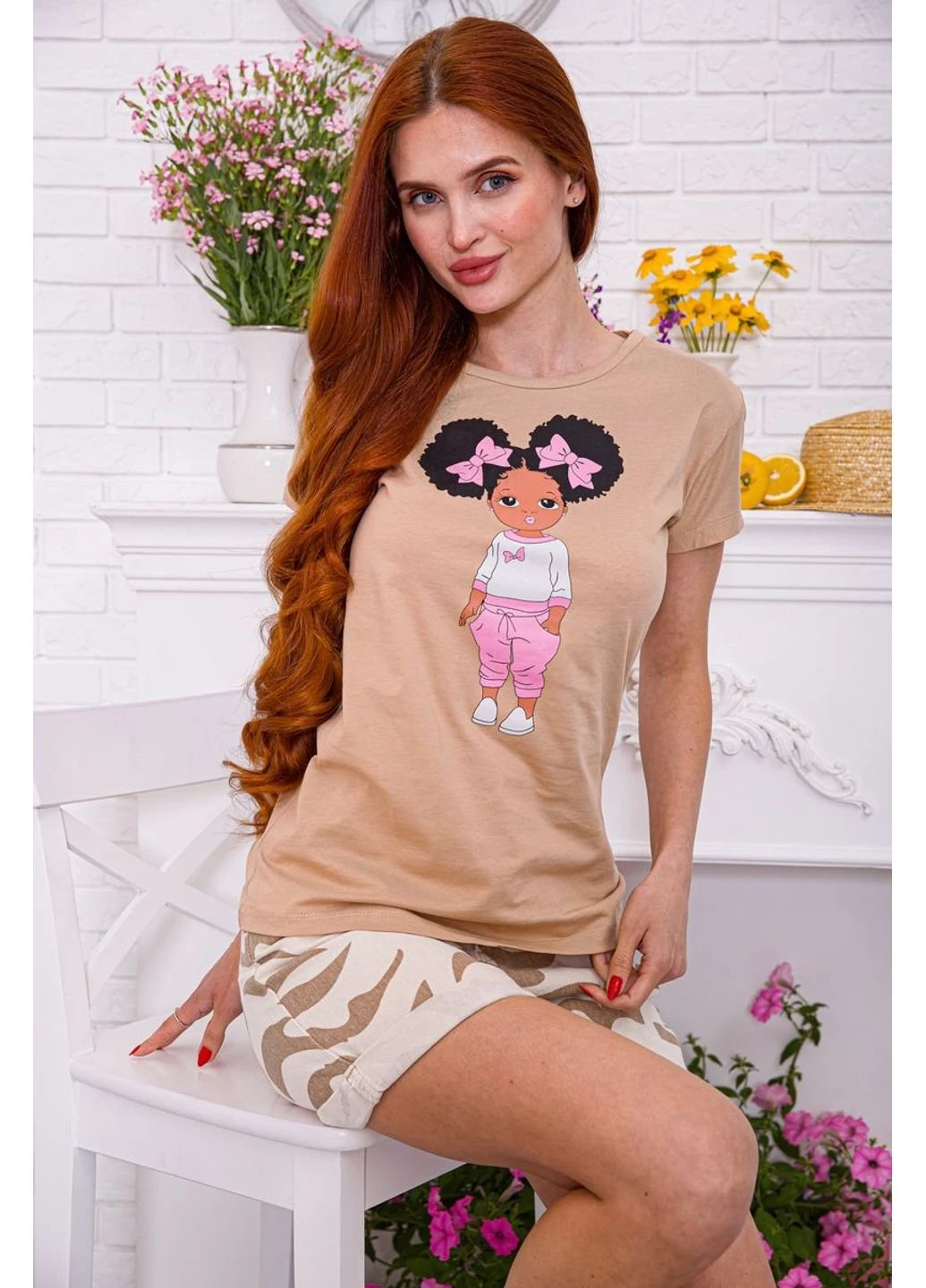 Футболка женская 119R5059 Агир - (253319426)