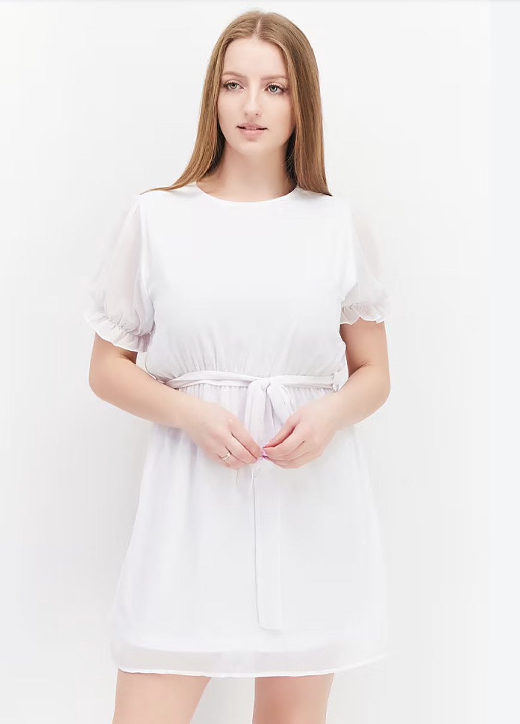 Білий кежуал сукня NA-KD однотонна