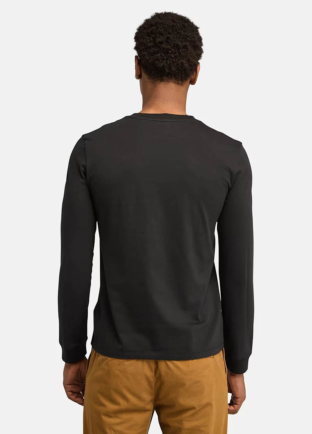 Черный демисезонный кэжуал лонгслив Timberland однотонный