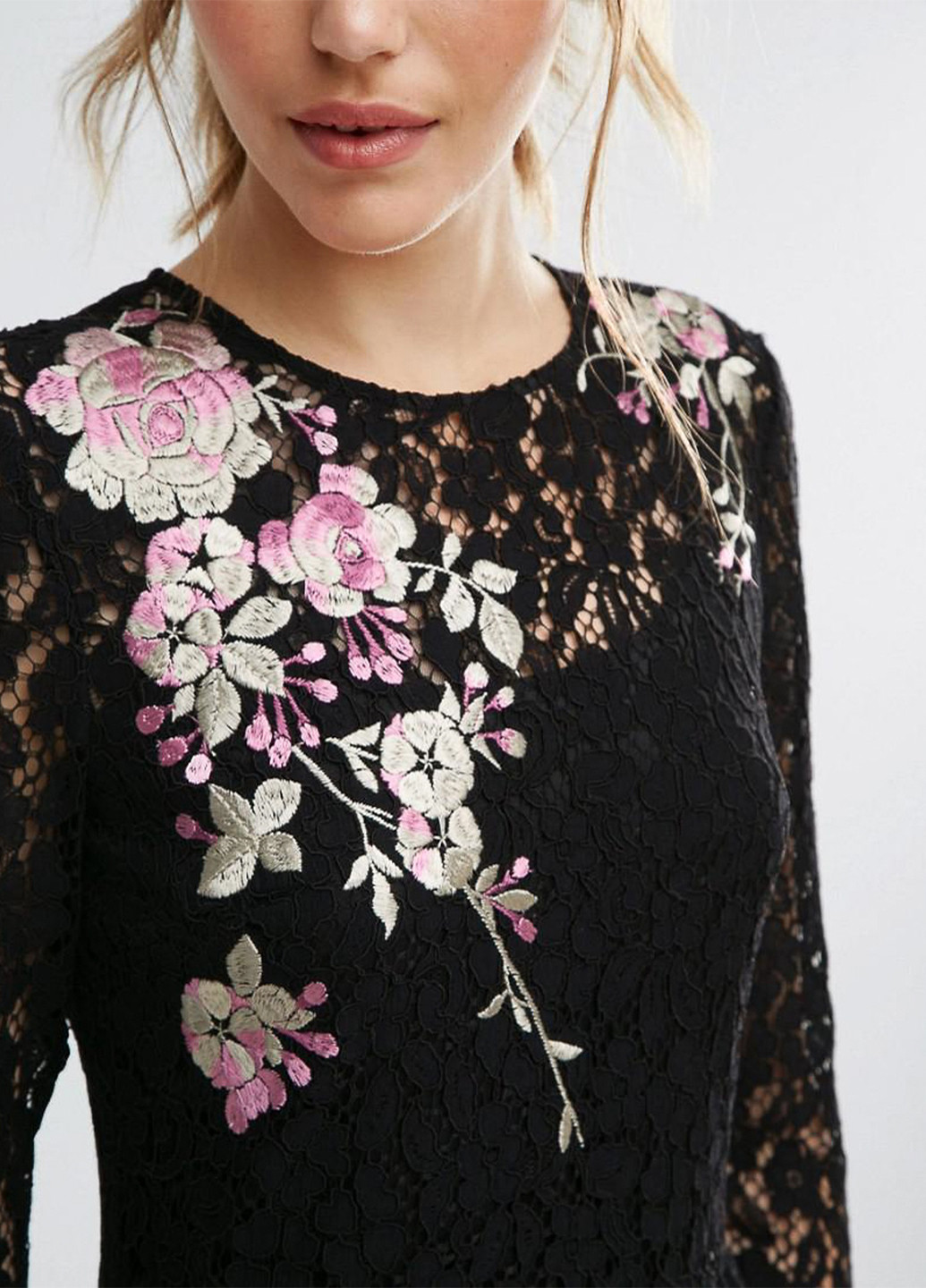 Черное кэжуал платье клеш Asos однотонное