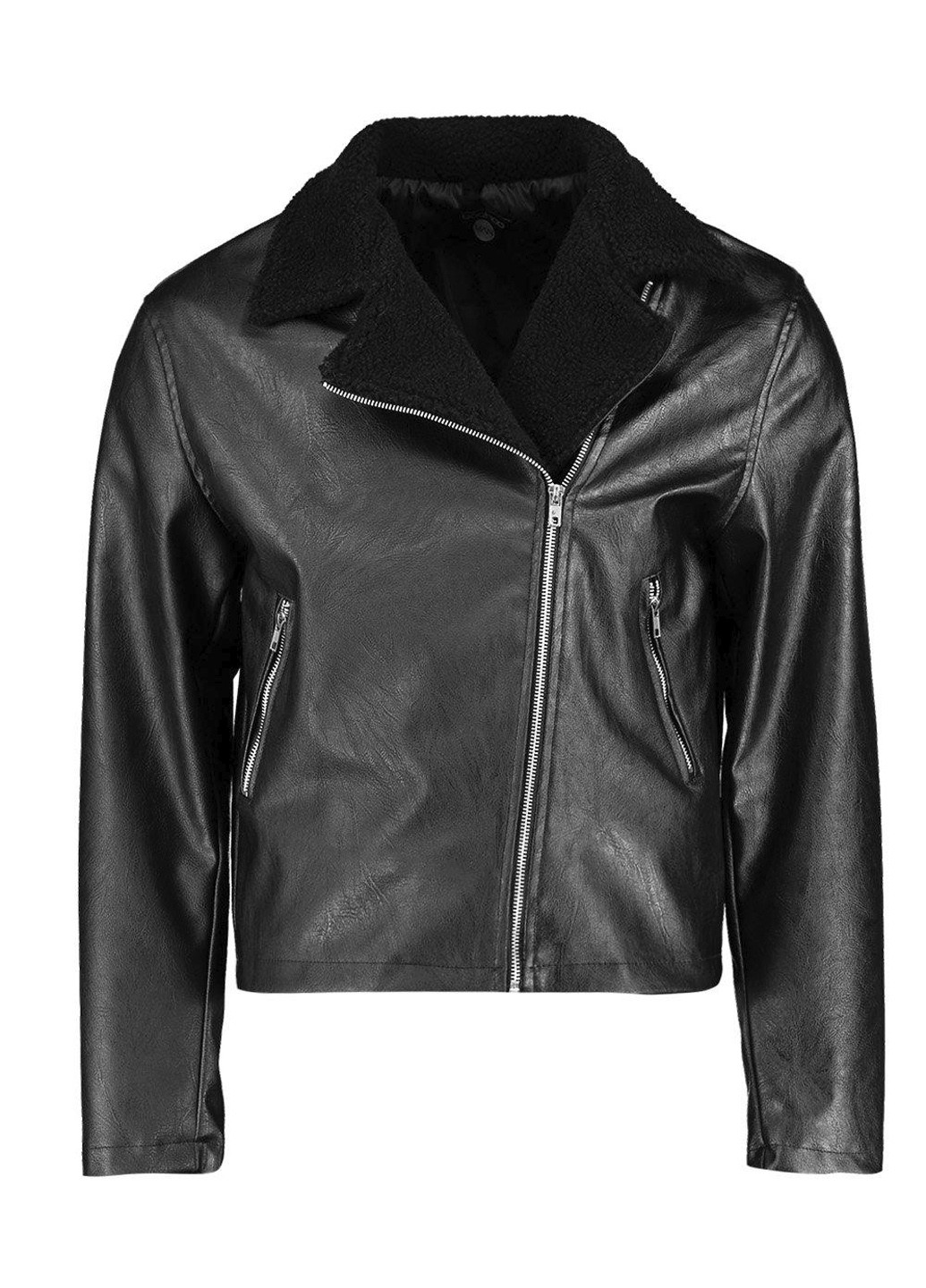 Чорна демісезонна куртка Boohoo