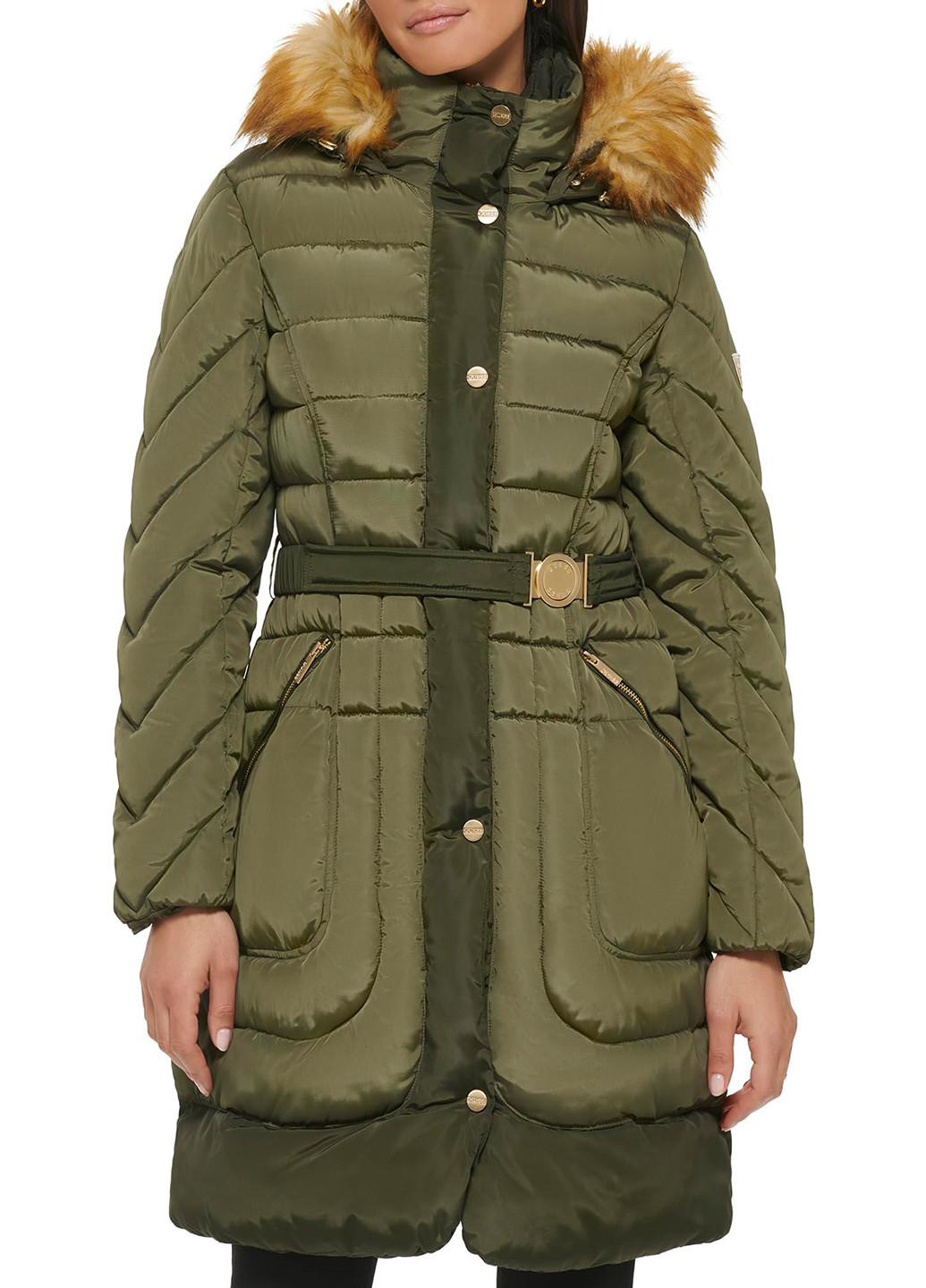 Зеленая зимняя куртка Guess