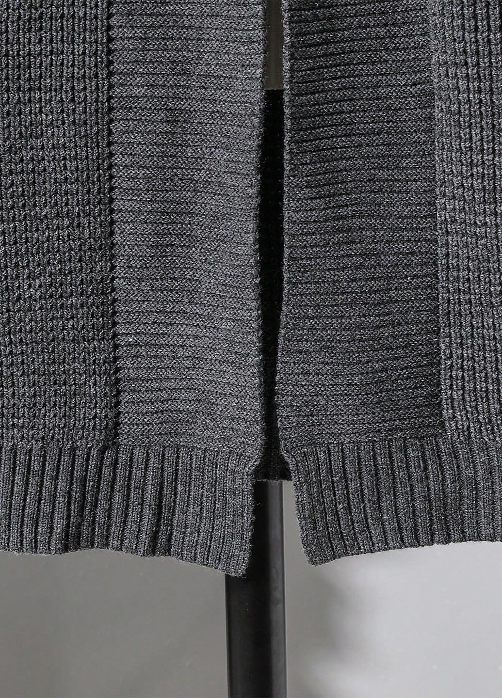 Темно-серый демисезонный кардиган SHEIN