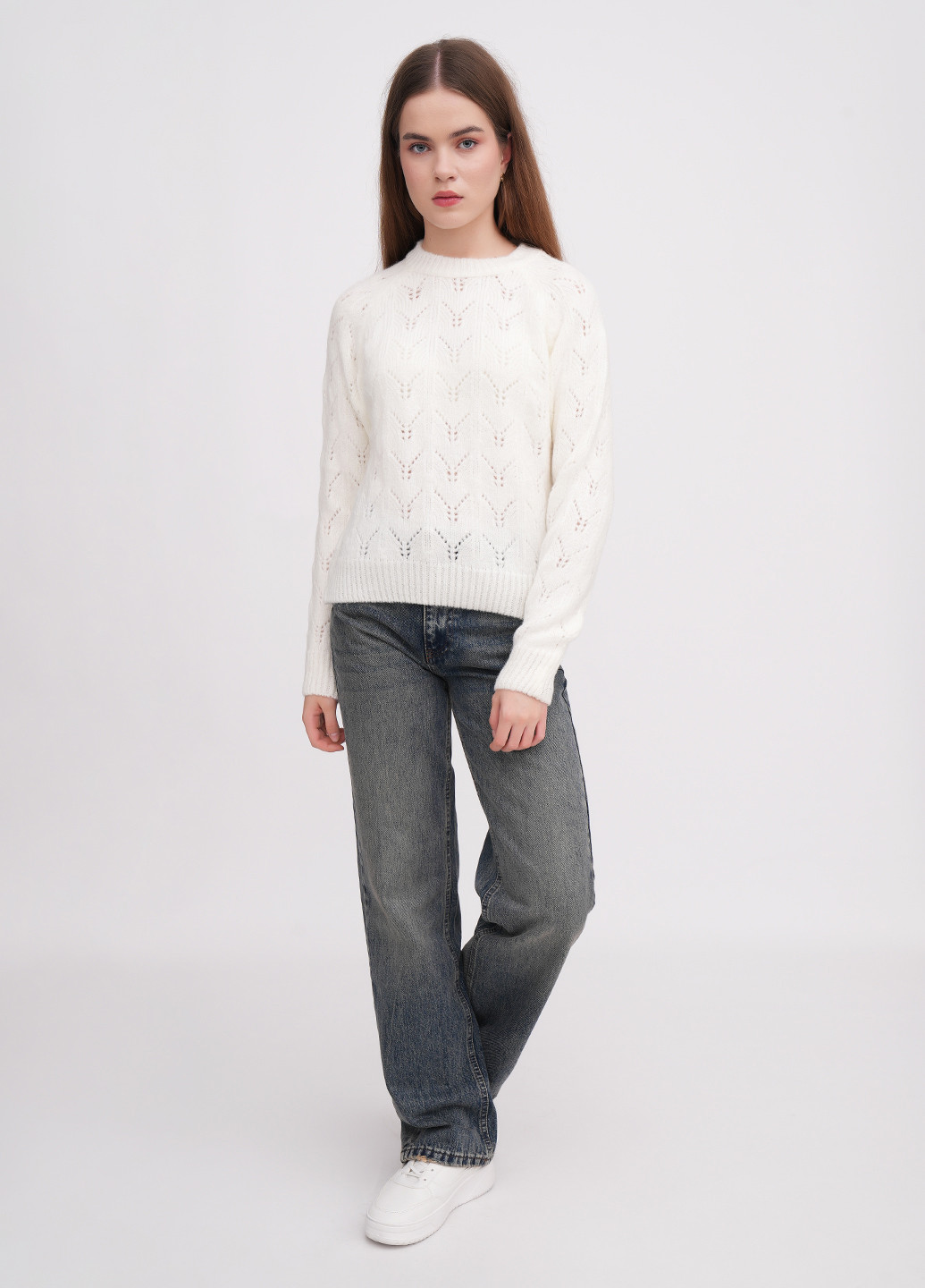 Молочний демісезонний светр EQUILIBRI