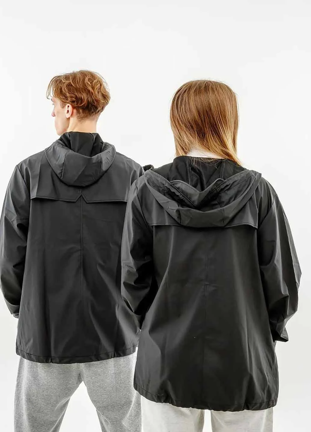 Чорна демісезонна куртка 1837-black Rains Jackets Black