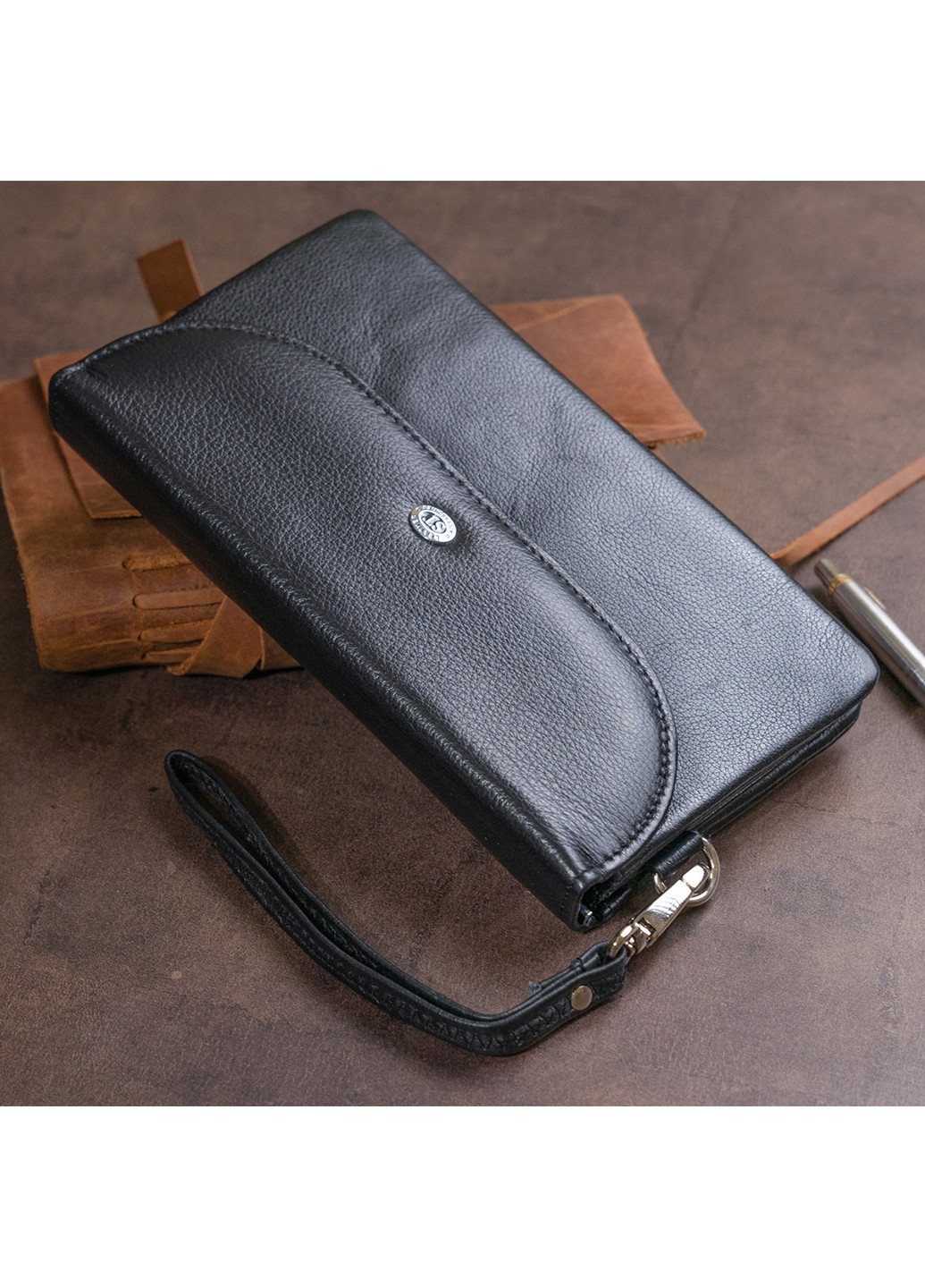 Женский кожаный кошелек-клатч 19х9,5х2,5 см st leather (229458960)