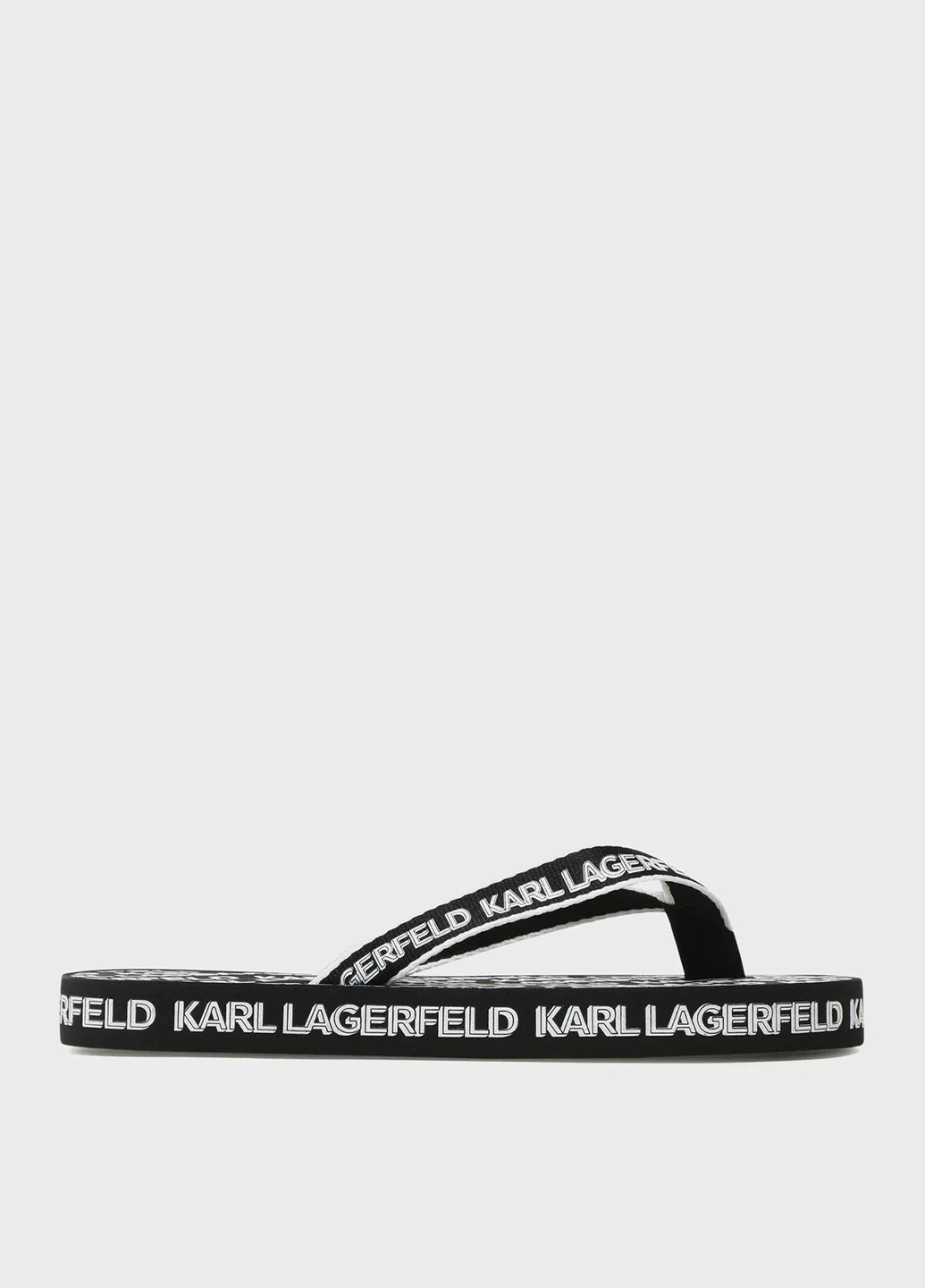 Черные пляжные, кэжуал вьетнамки Karl Lagerfeld