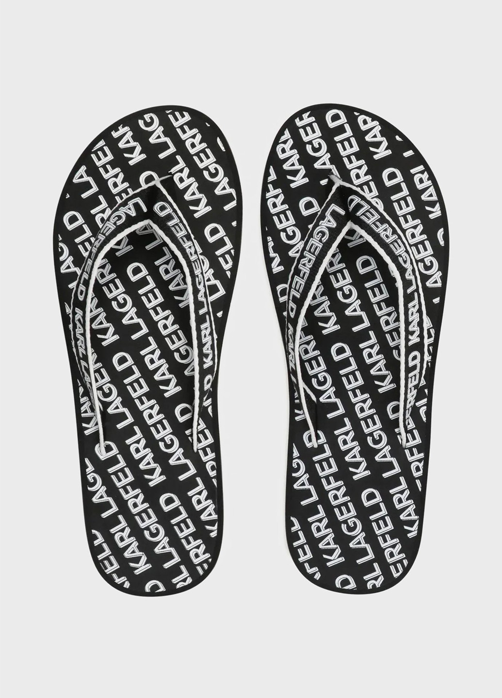 Черные пляжные, кэжуал вьетнамки Karl Lagerfeld