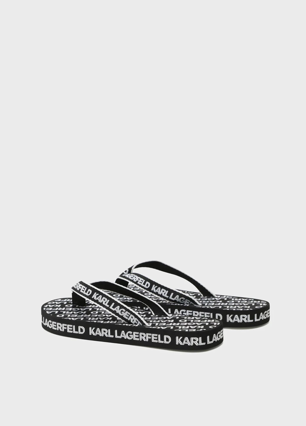 Черные пляжные, кэжуал вьетнамки Karl Lagerfeld
