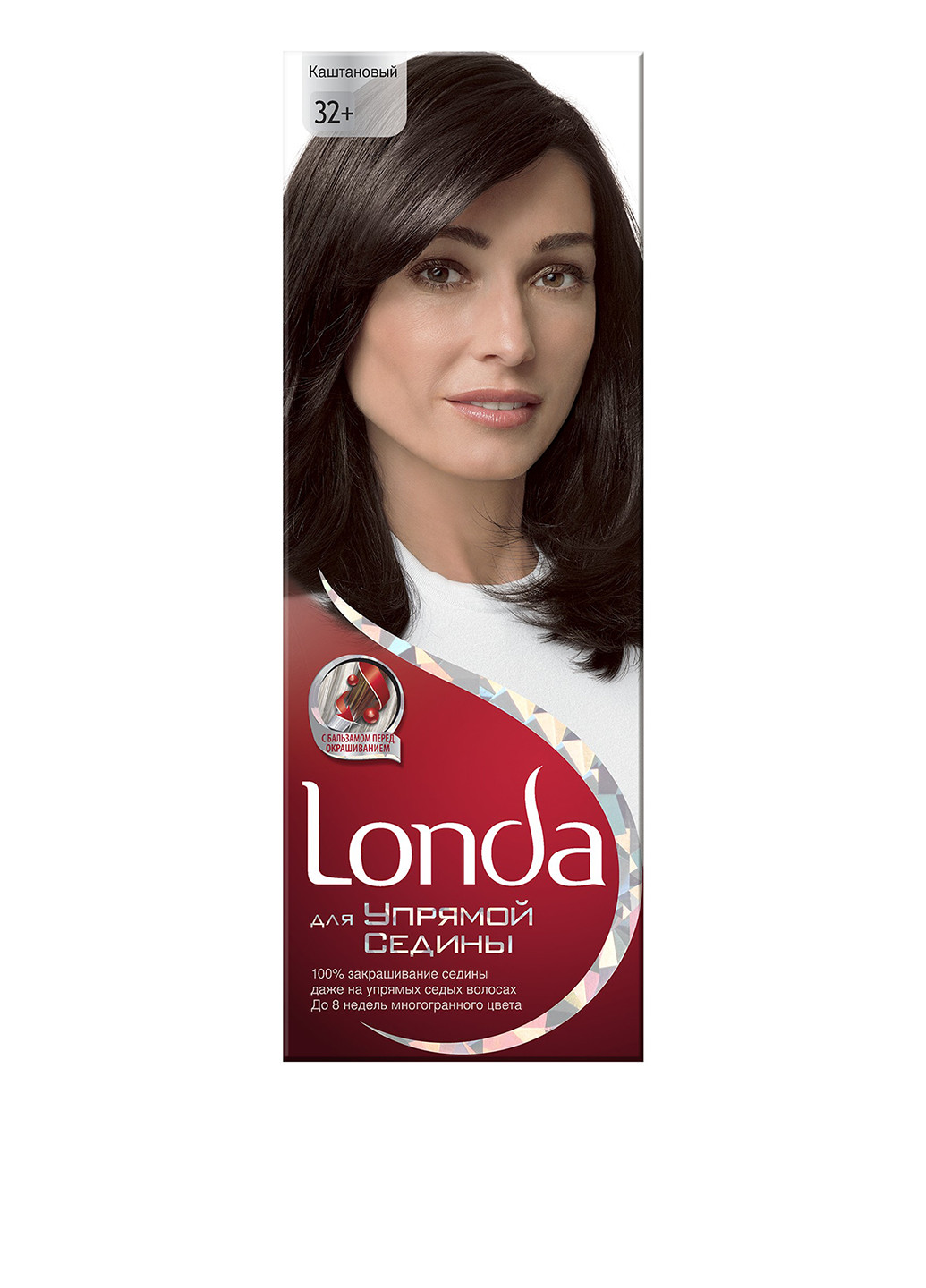 Крем-фарба для волосся стійка для впертою сивини, №32 Каштановий Londa (14677654)