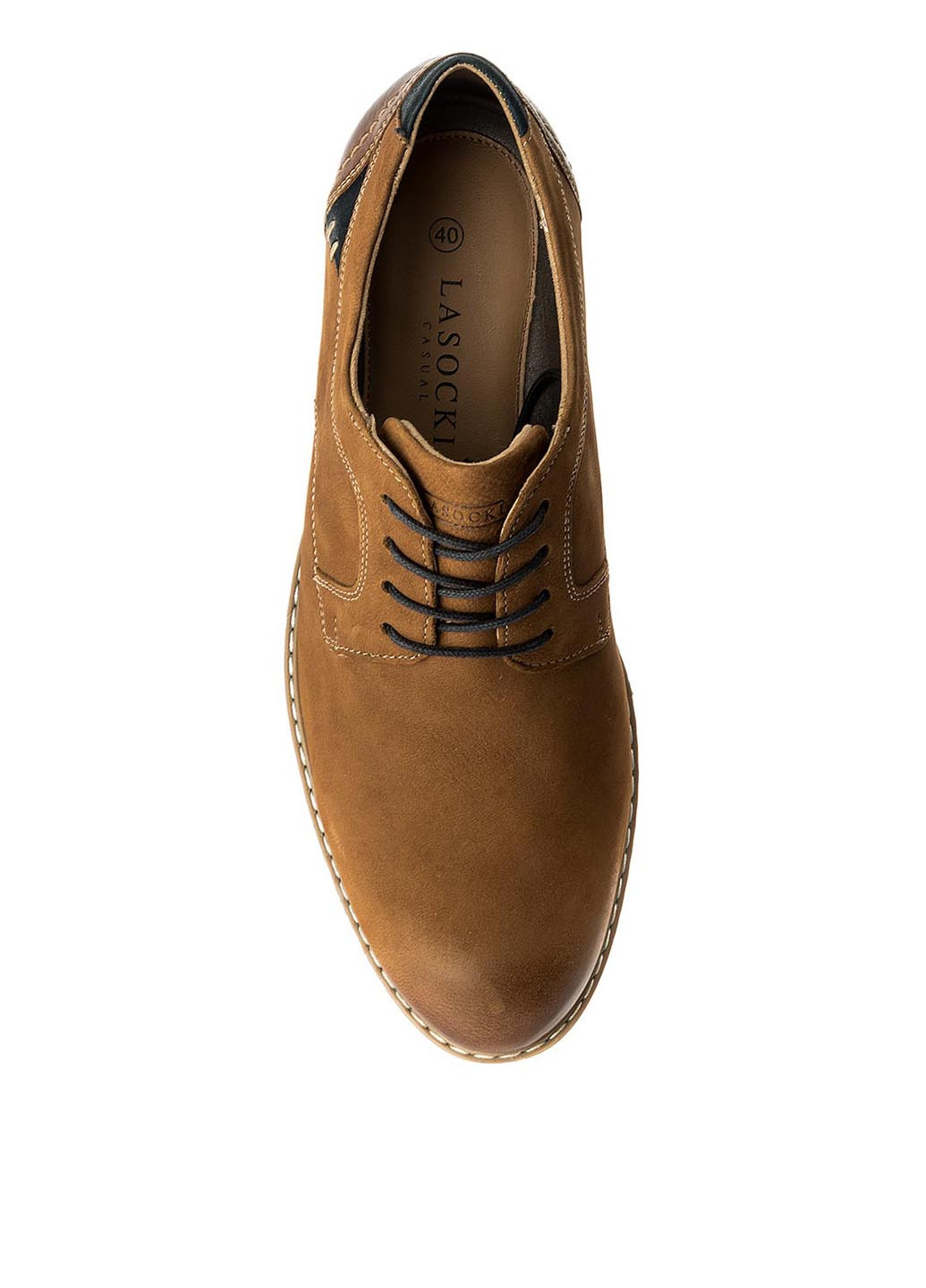 Светло-коричневые кэжуал туфлі lasocki for men mi07-c349-386-01 Lasocki for men на шнурках