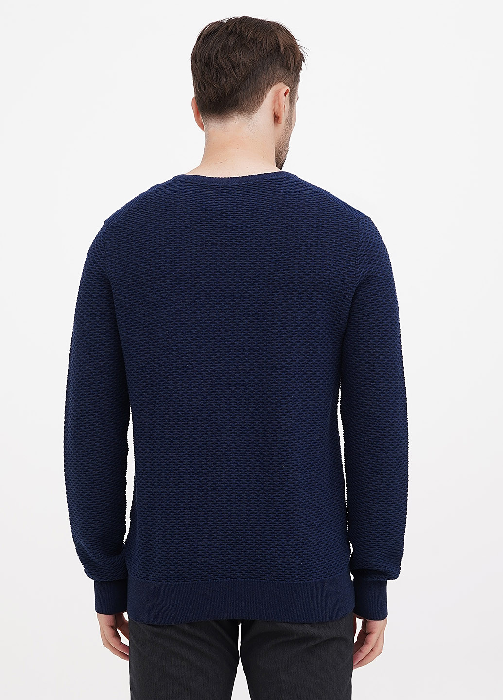 Темно-синий демисезонный пуловер пуловер State of Art