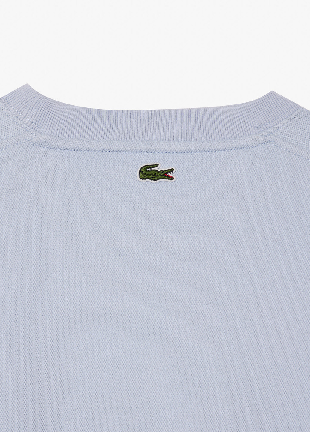 Голубой свитшот Lacoste однотонный вышивка (298073004)