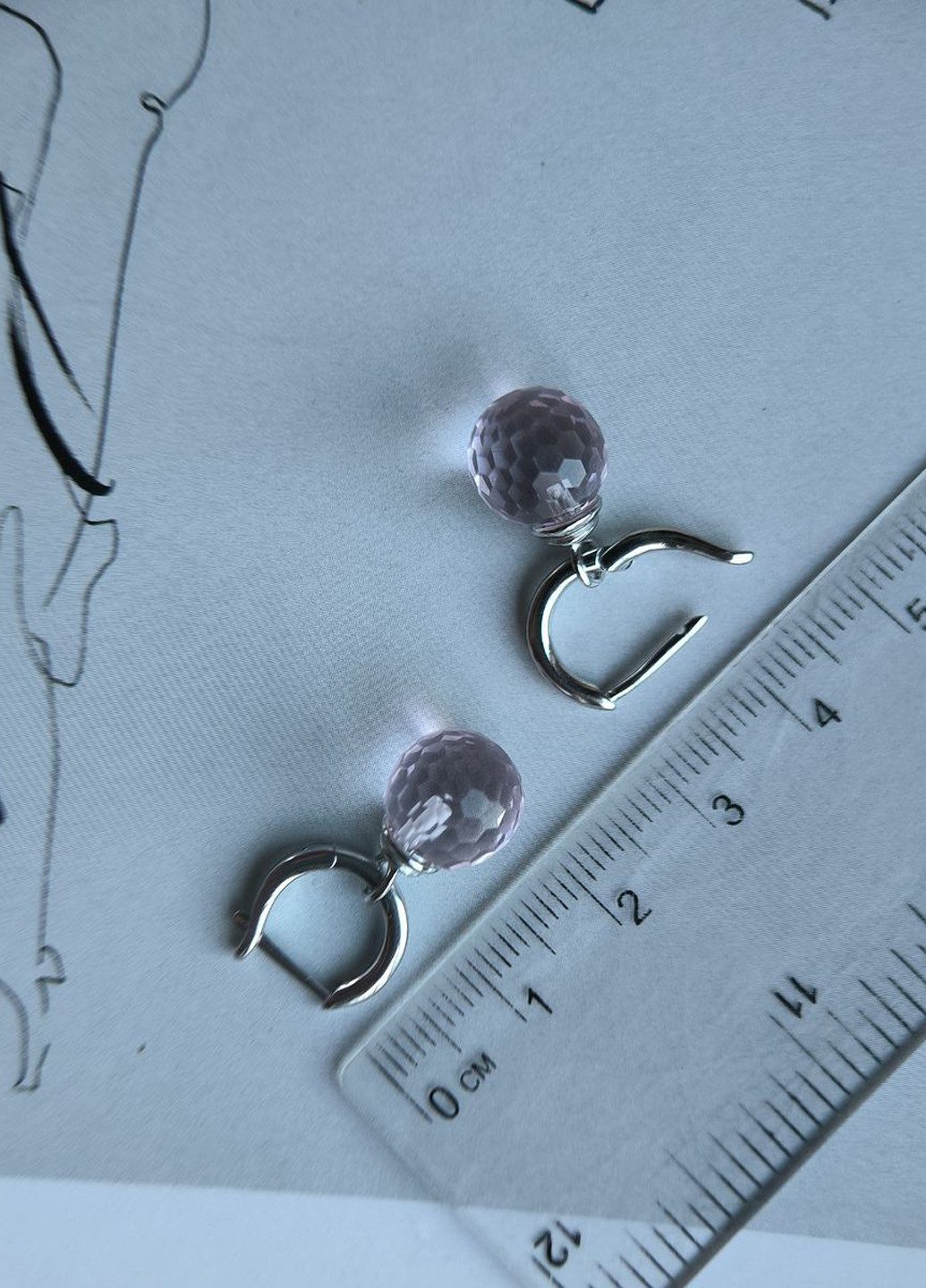 Сережки Silver Flame (350941504)