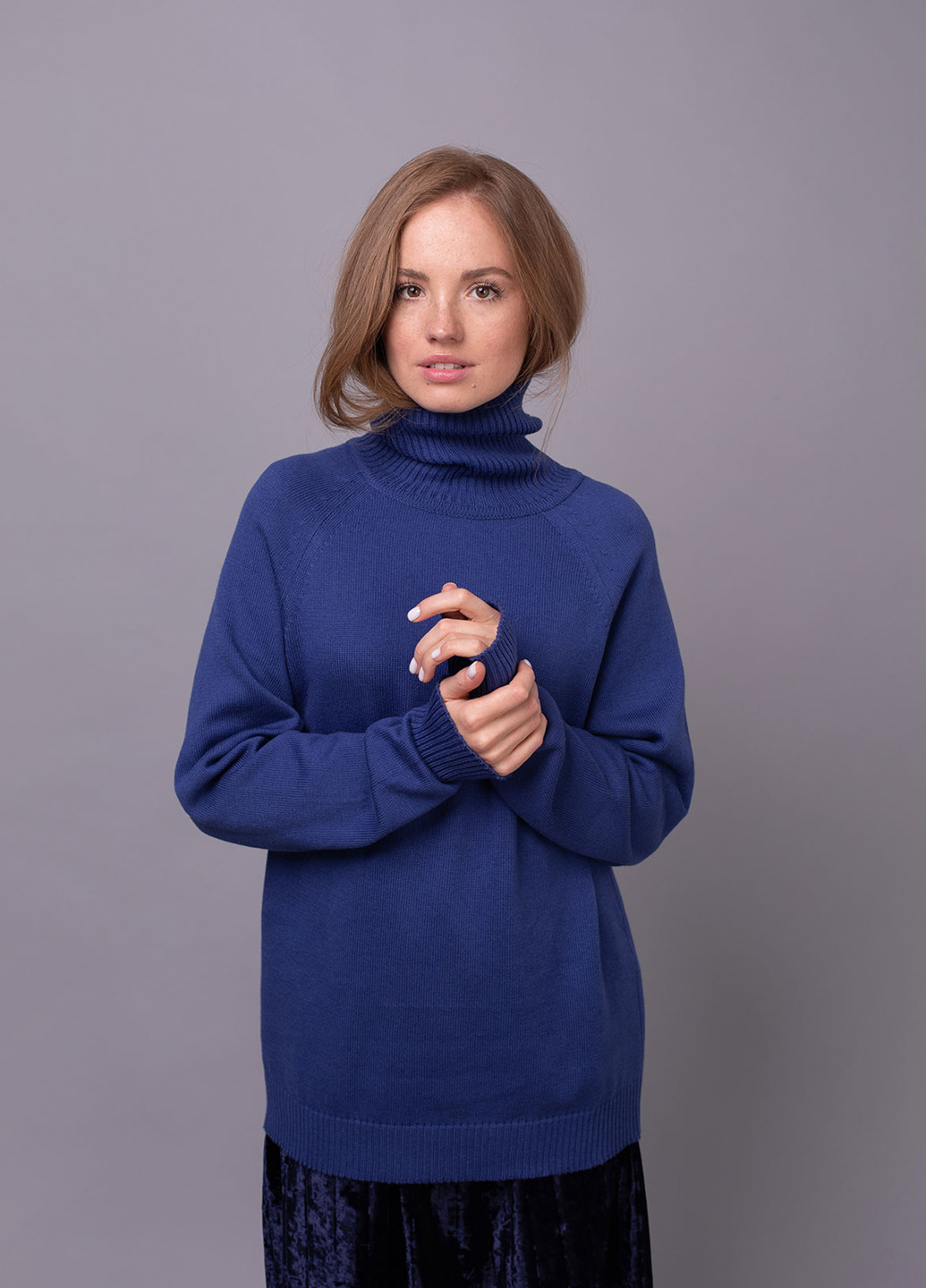 Темно-синій демісезонний светр Viviami