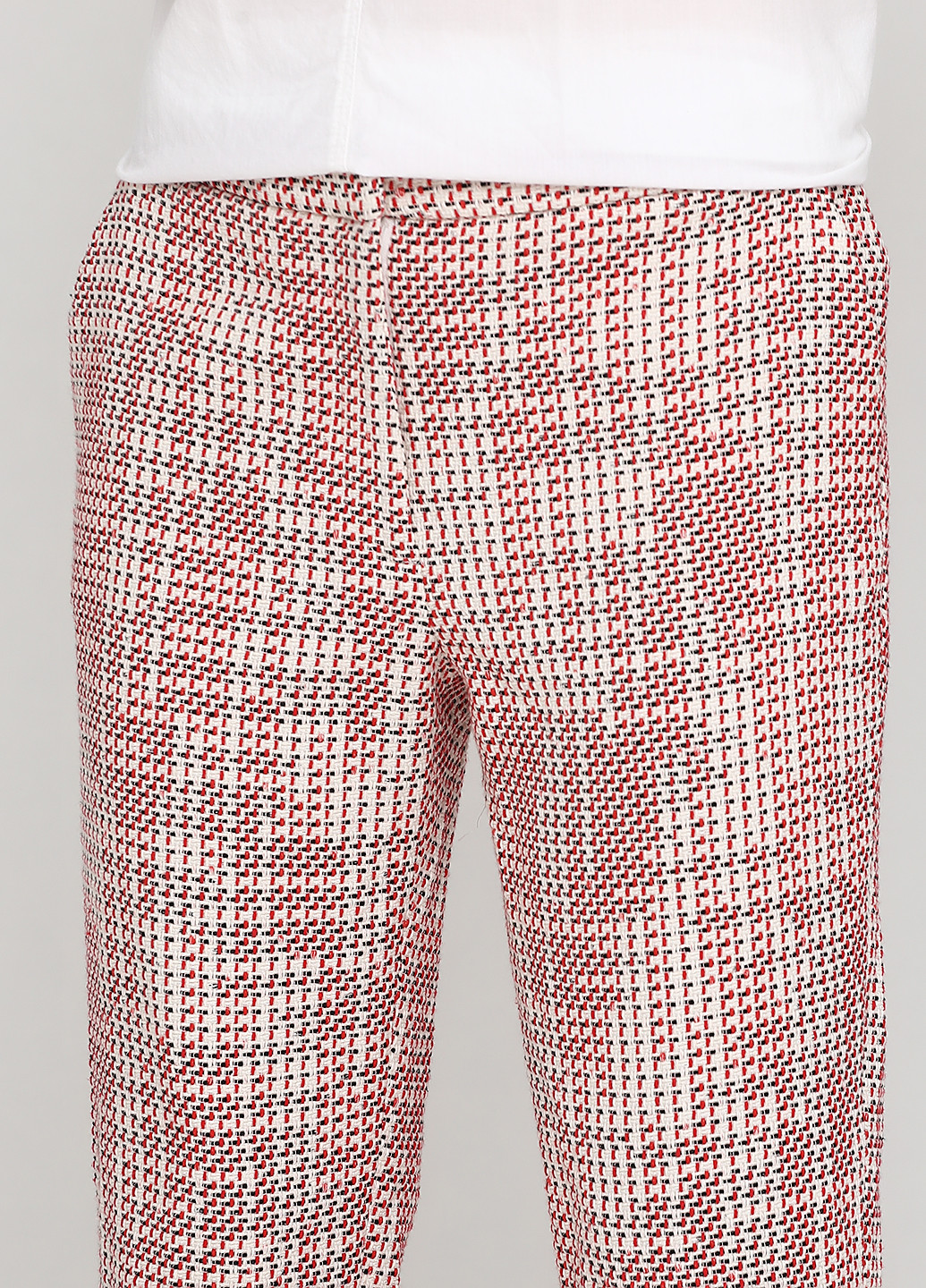 Пудровые кэжуал демисезонные брюки H&M