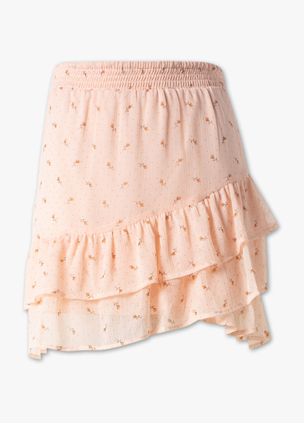 Светло-розовая кэжуал цветочной расцветки юбка C&A