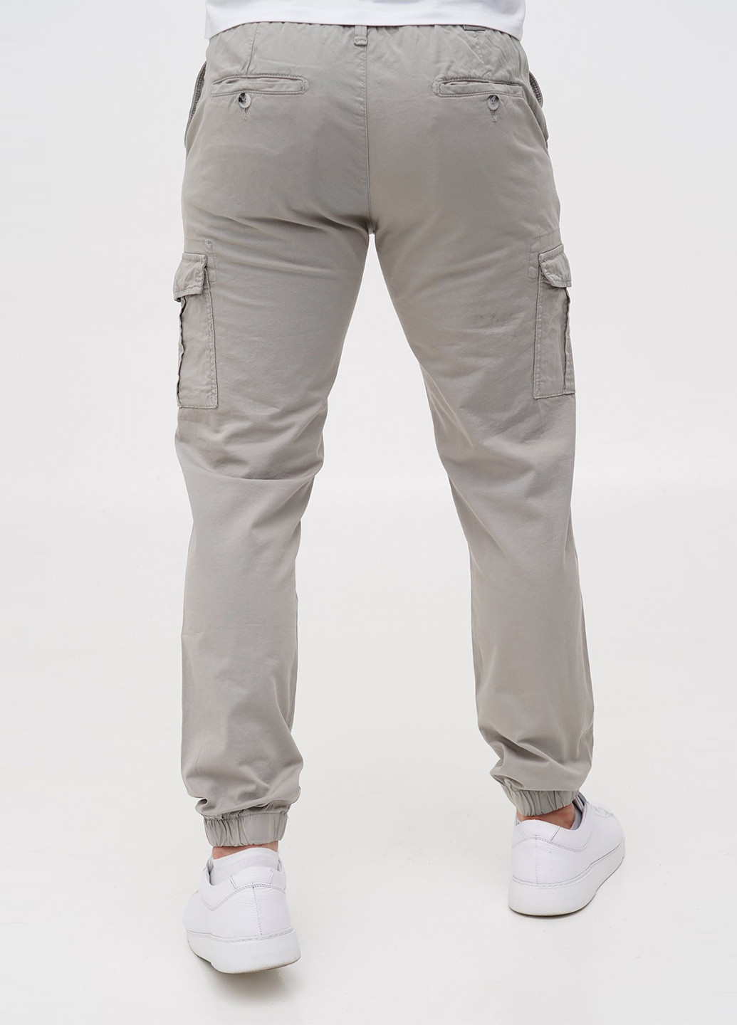 Светло-серые кэжуал демисезонные джоггеры, карго брюки Trend Collection