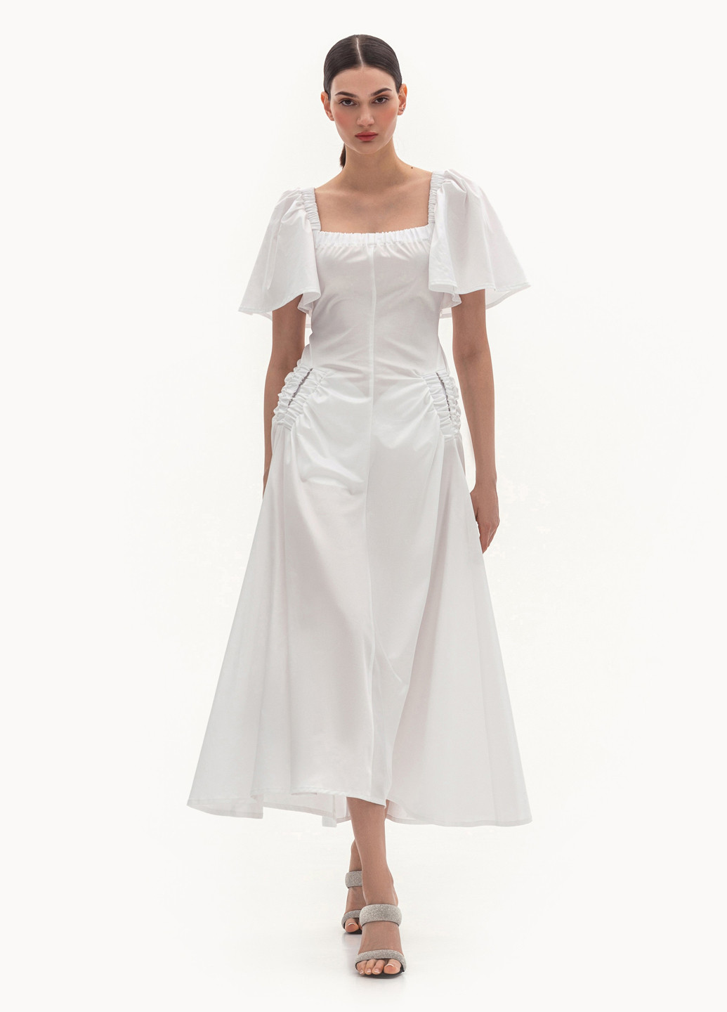 Білий кежуал сукня а-силует BGL однотонна