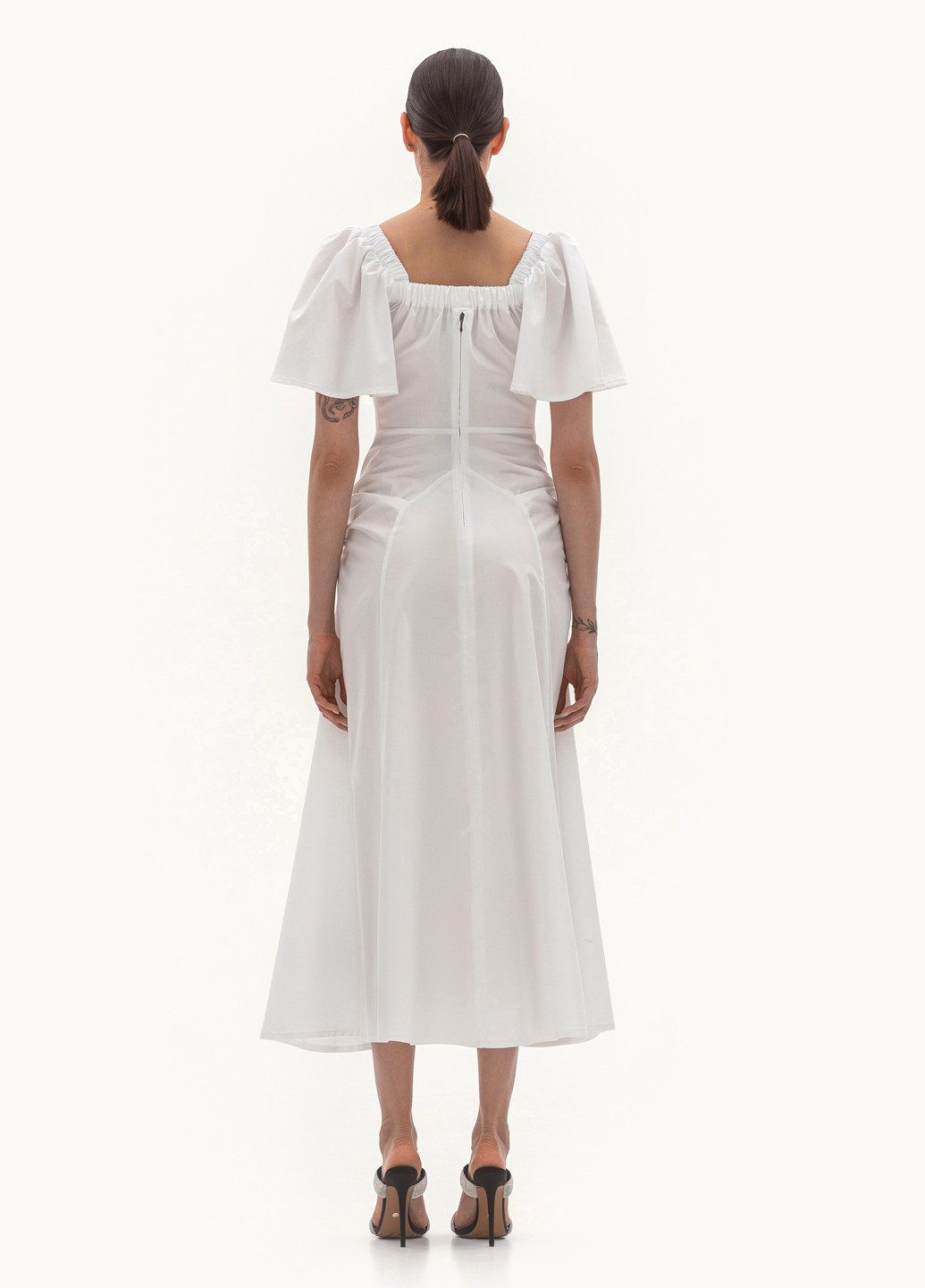 Білий кежуал сукня а-силует BGL однотонна