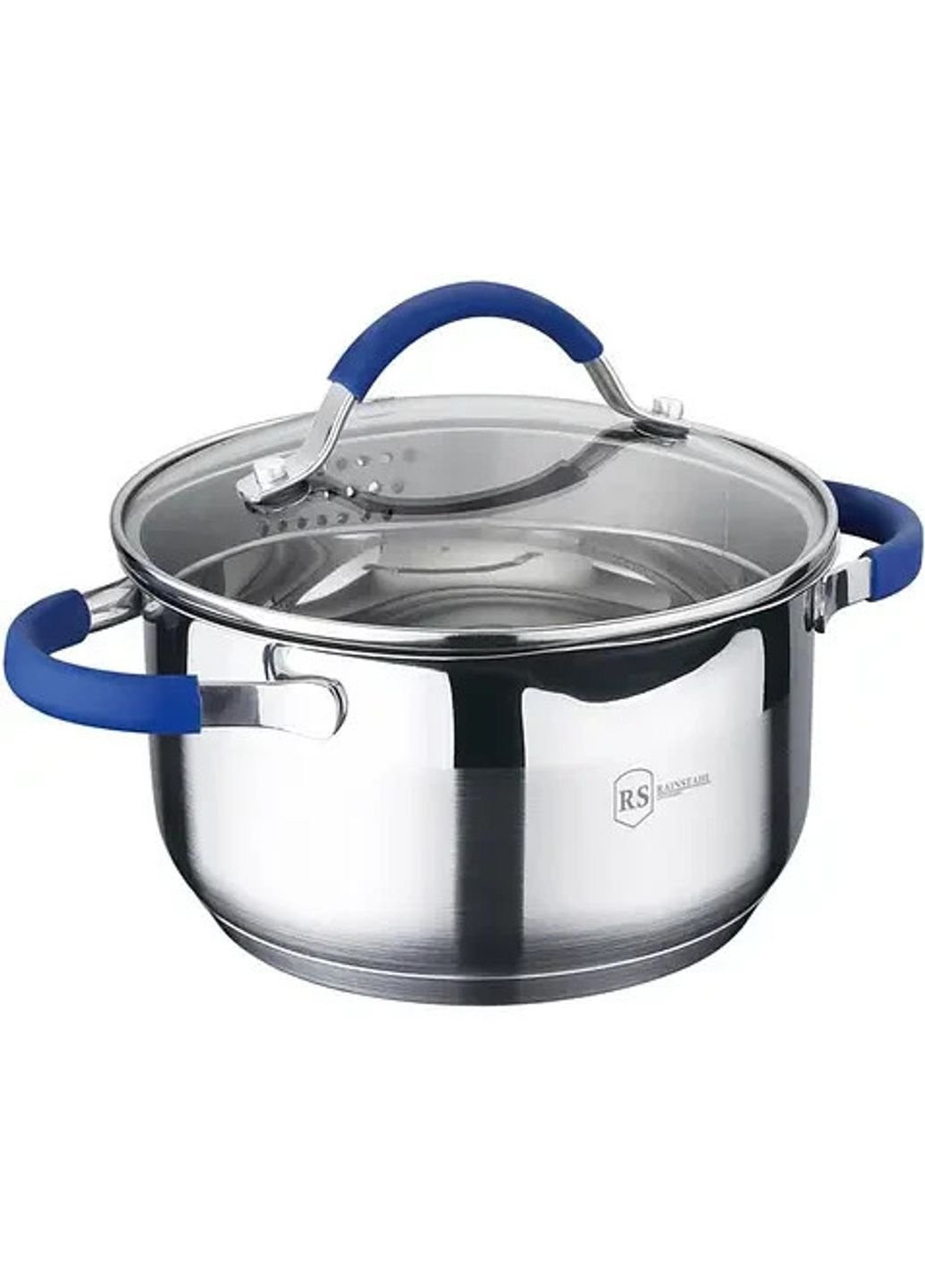 Каструля зі скляною кришкою RS-CS-2105-24 24 см 6.5 л Rainstahl (253629043)