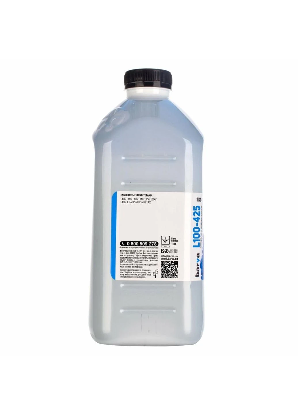 Чернила (L100-425) Barva EPSON L100/L210/L300/L350/L355 1кг (T6642) CYAN (247485304)