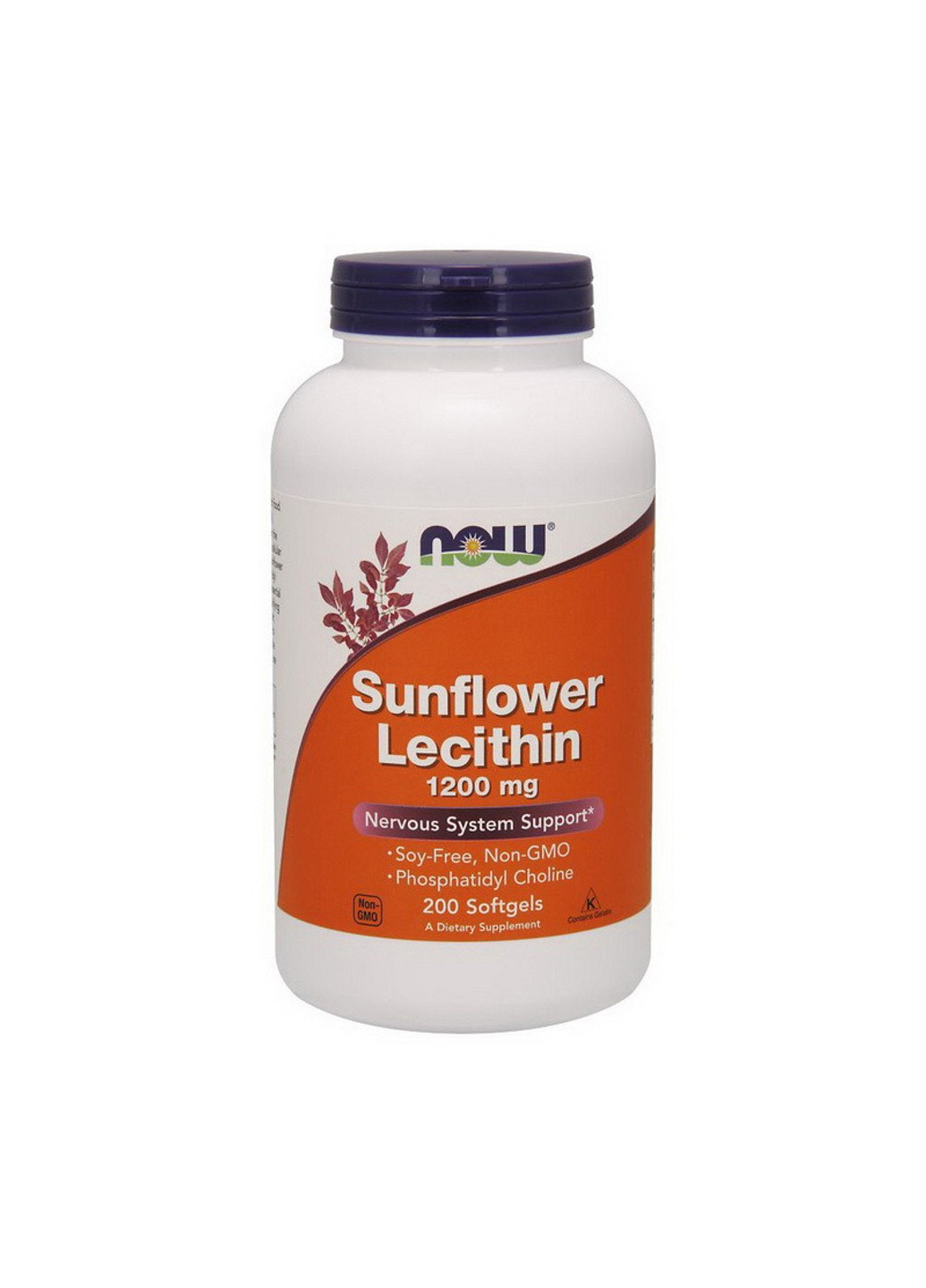 Лецитин Sunflower Lecithin 1200 mg (200 капс) нау фудс Now Foods (255410388)