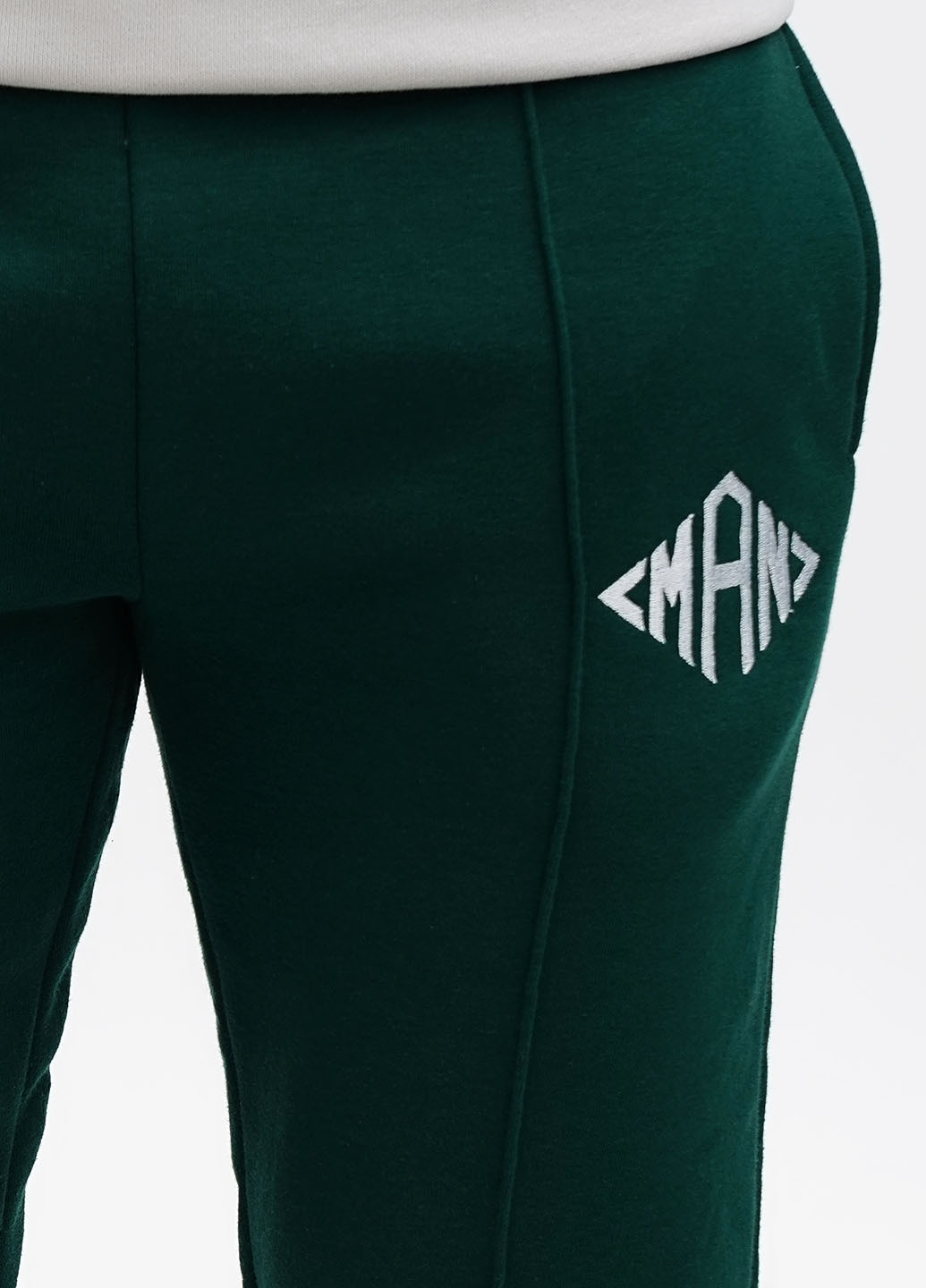 Темно-зеленые кэжуал, спортивные демисезонные прямые брюки Boohoo