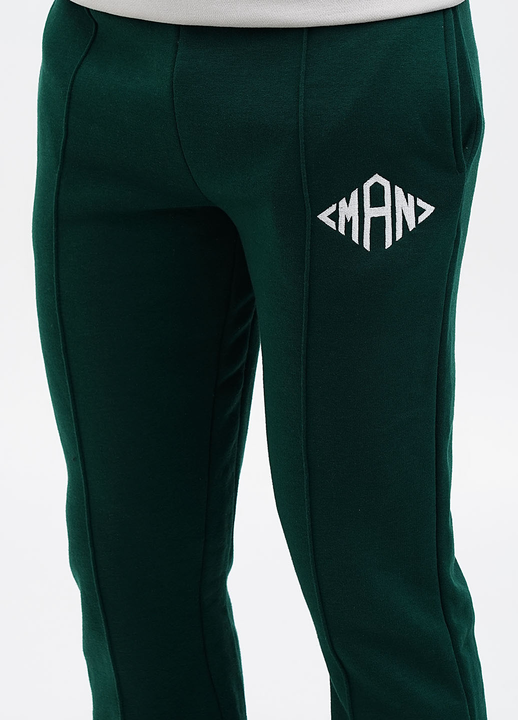 Темно-зеленые кэжуал, спортивные демисезонные прямые брюки Boohoo