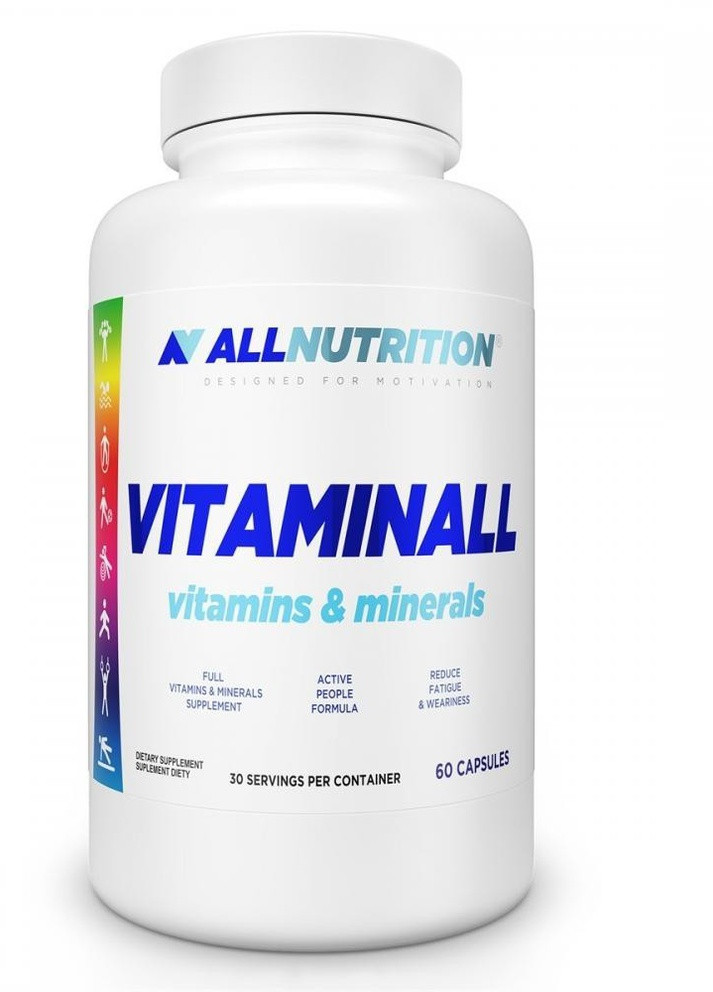 Мультивітаміни VitaminALL Vitamins and Minerals 60caps Allnutrition (232599741)