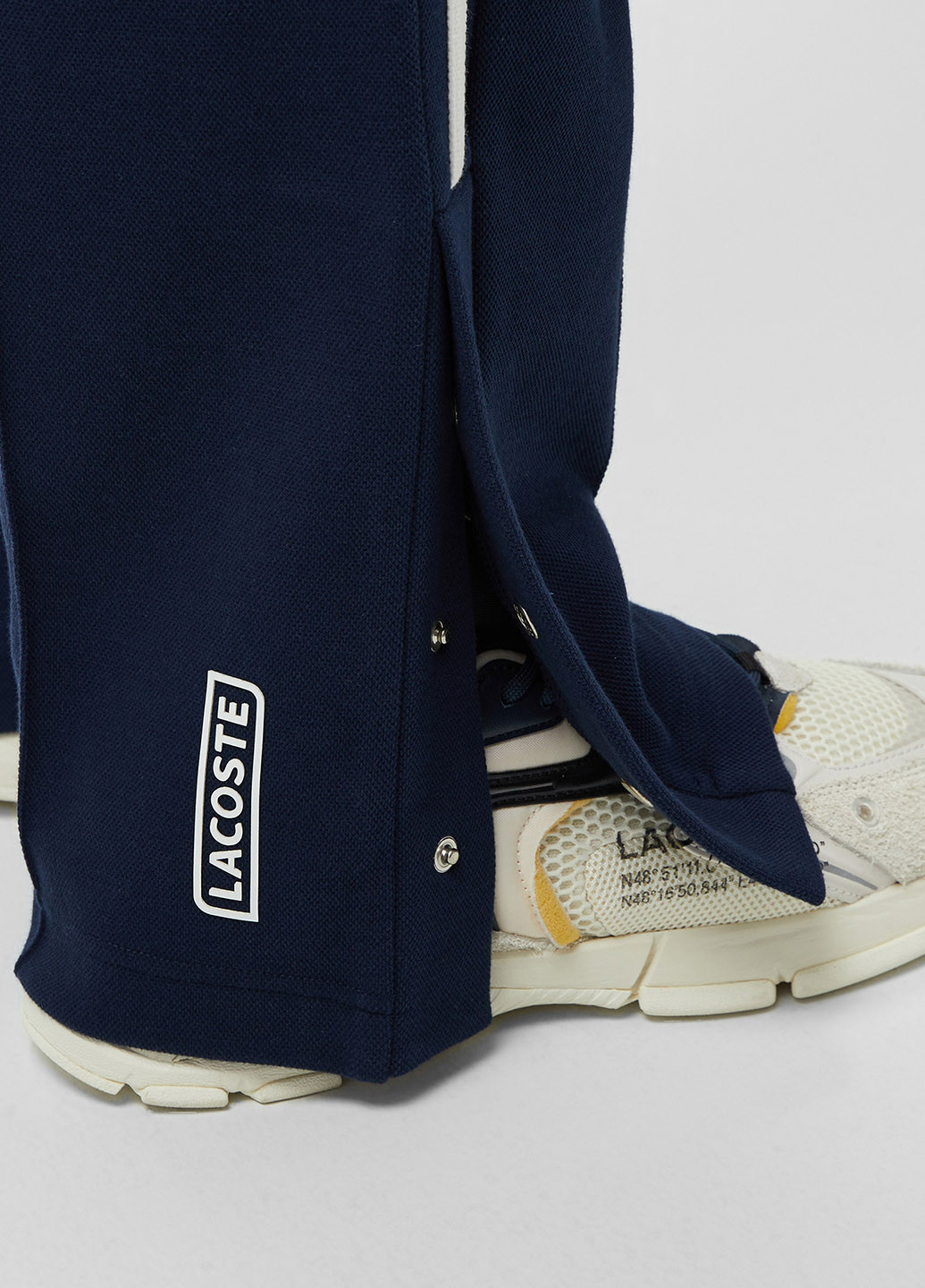 Индиго спортивные демисезонные прямые брюки Lacoste