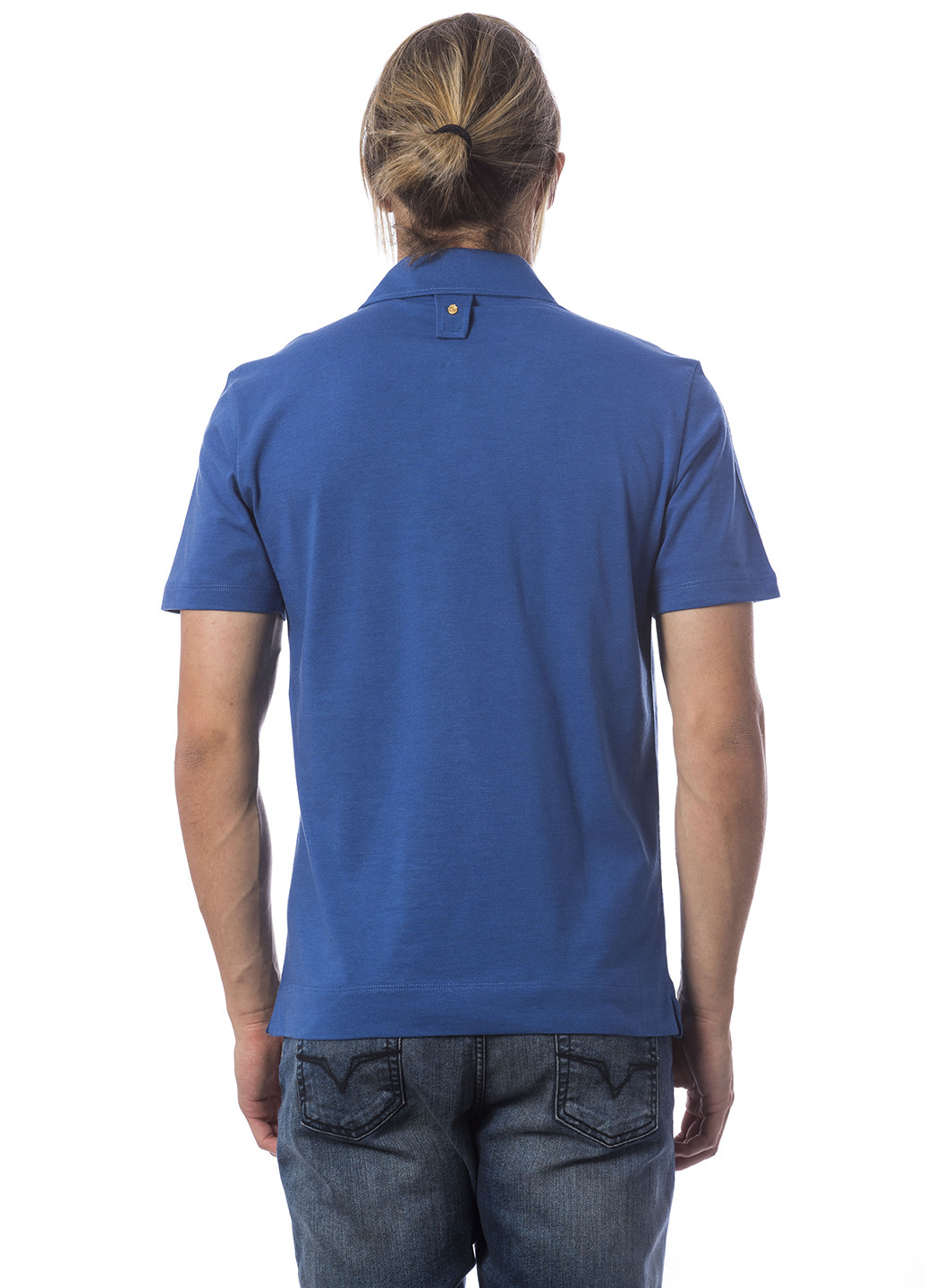 Синяя футболка-поло для мужчин Billionaire с логотипом