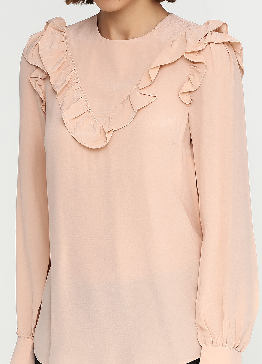 Персиковая демисезонная блуза H&M