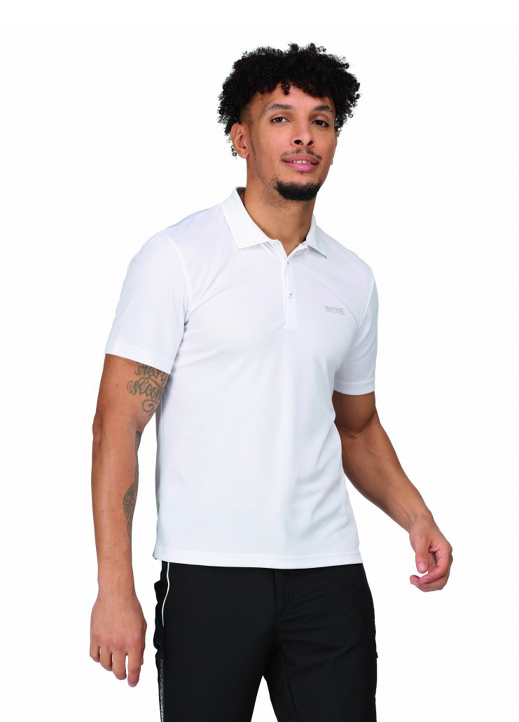 Белая футболка-поло для мужчин Regatta с логотипом