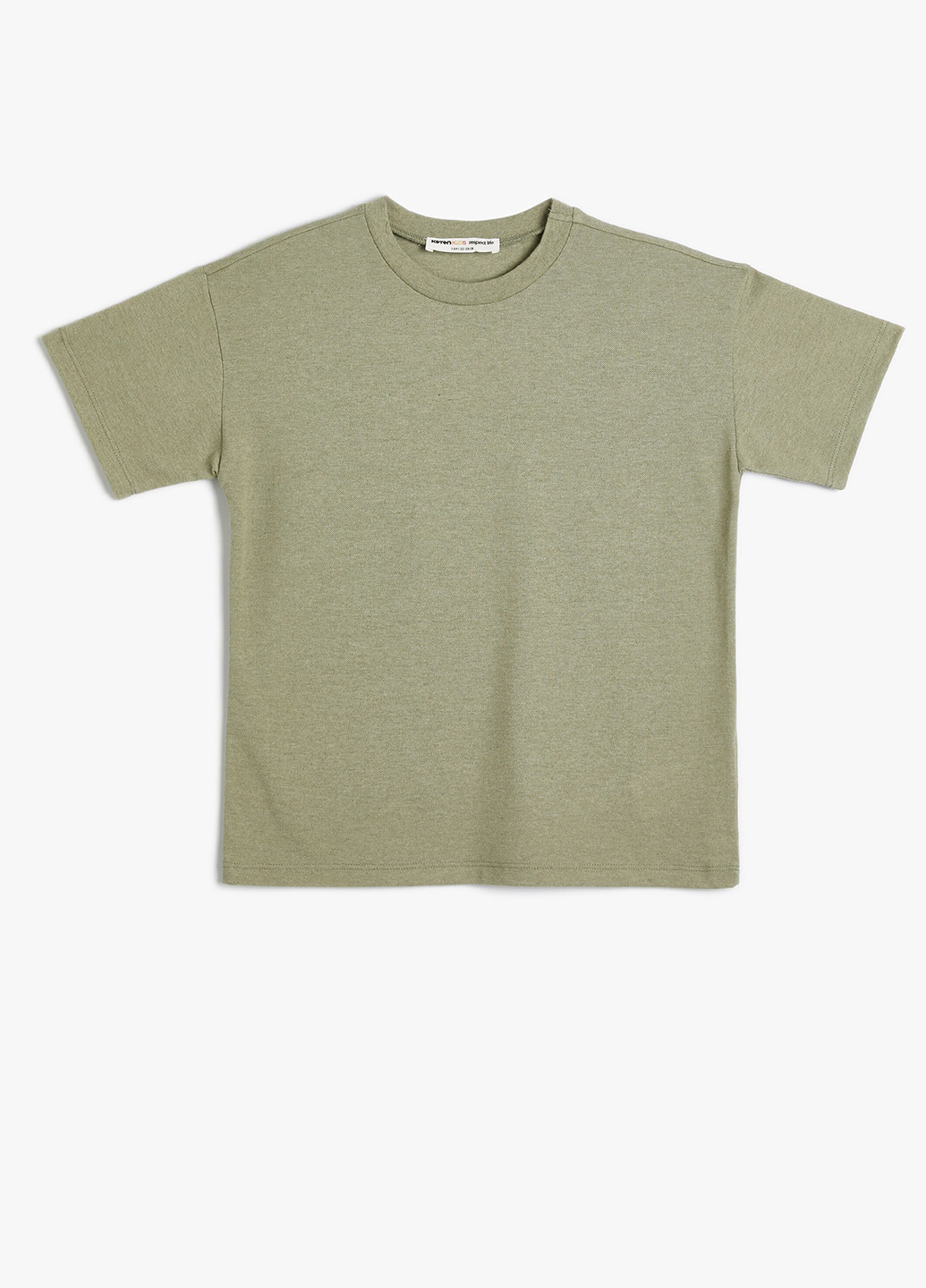 Оливковая летняя футболка KOTON