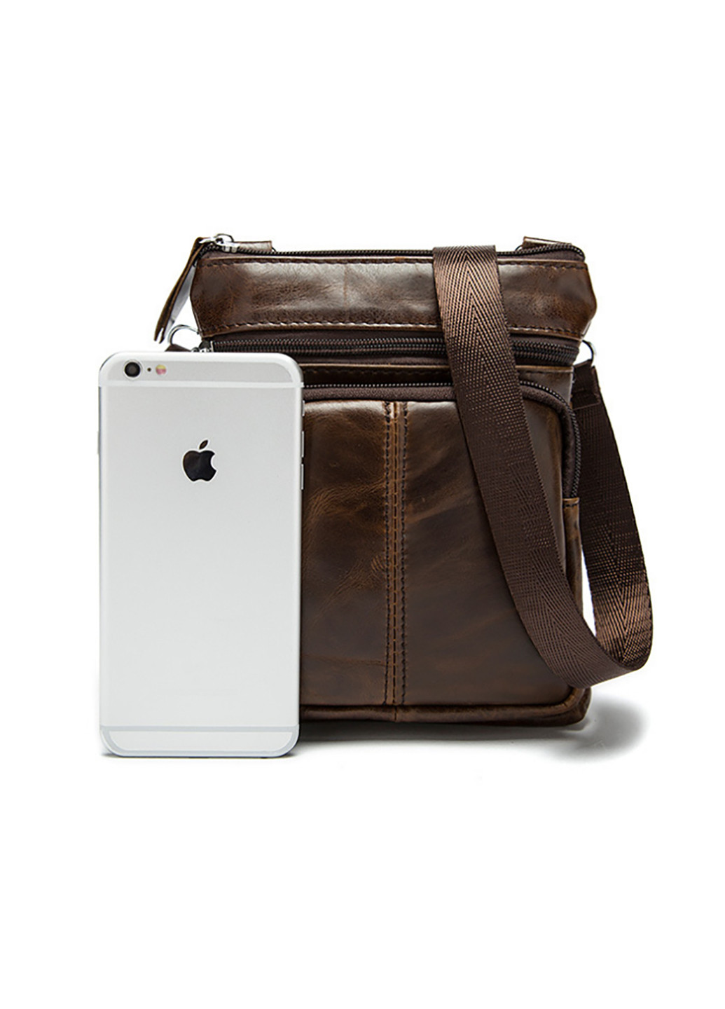 Чоловіча шкіряна сумка 14х18,5х3 см Vintage (252126757)