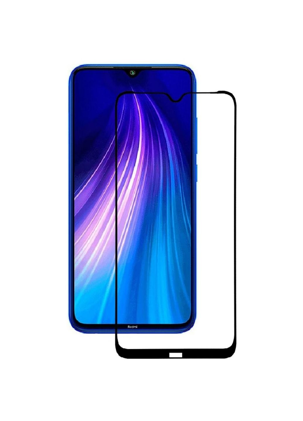 Скло захисне Xiaomi Redmi Note 8 Black (704118) BeCover (252368486)