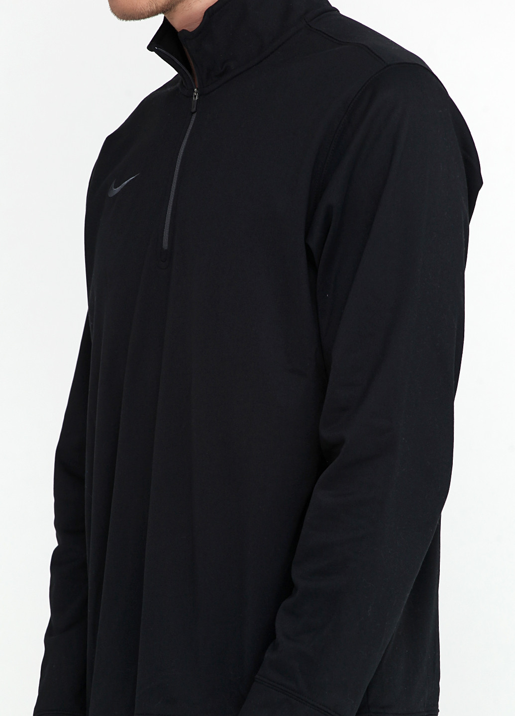 Свитшот Nike - крой логотип черный спортивный - (108438437)