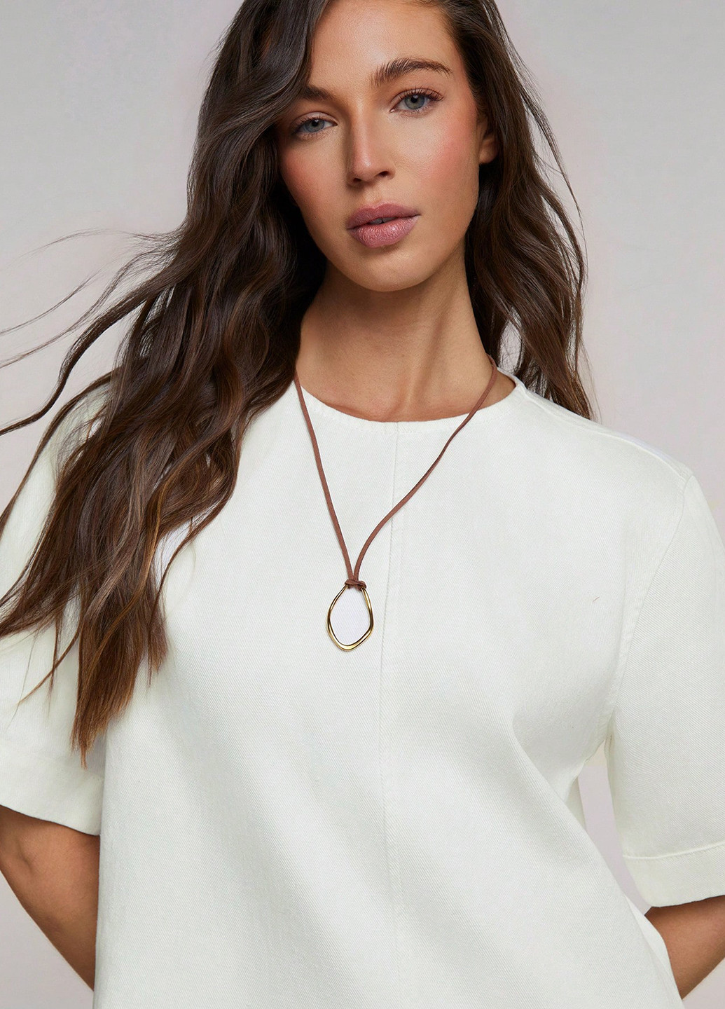 Белое джинсовое платье SHEIN однотонное