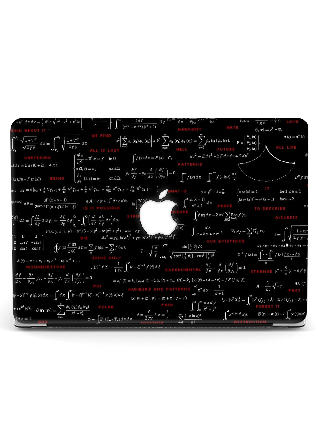 Чехол пластиковый для Apple MacBook Air 11 A1465 / A1370 Формулы геометрические (6349-2543) MobiPrint (218858246)