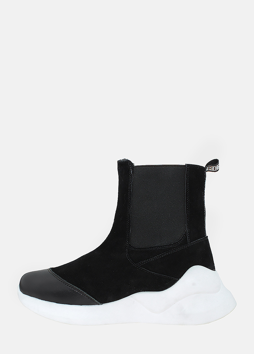 Зимние ботинки rdm208 черный Daragani из натуральной замши