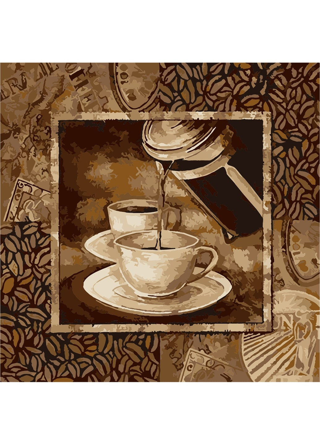 Картина по номерам "Чашечка кави" 40х40 см ArtStory (250449452)