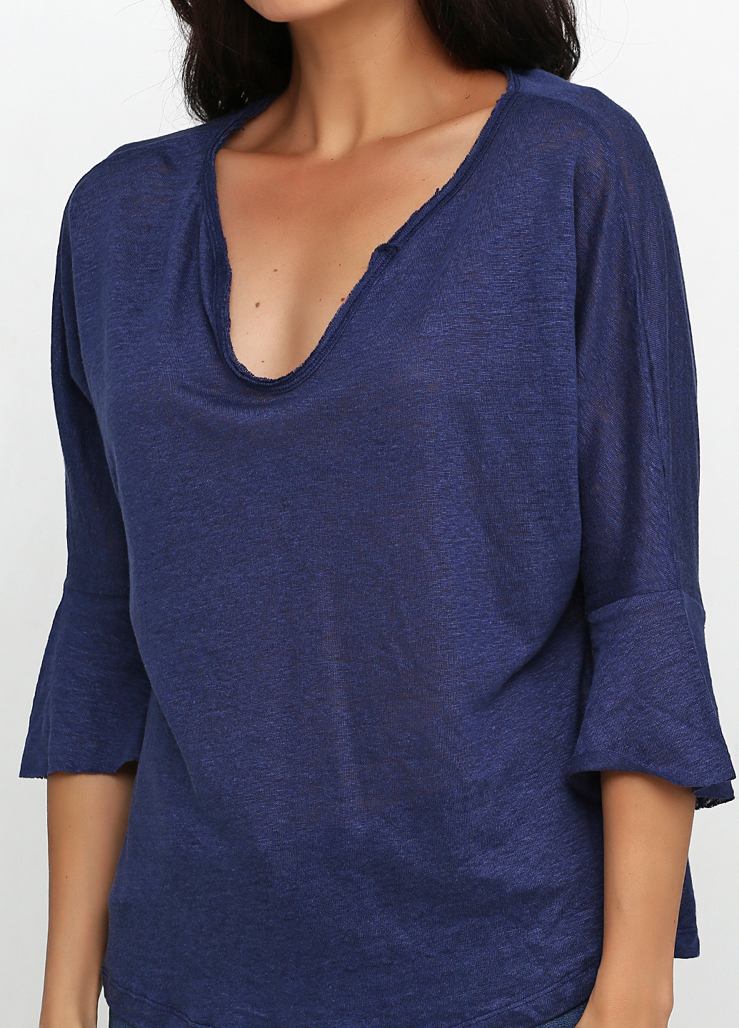 Тёмно-синяя блуза Kookai