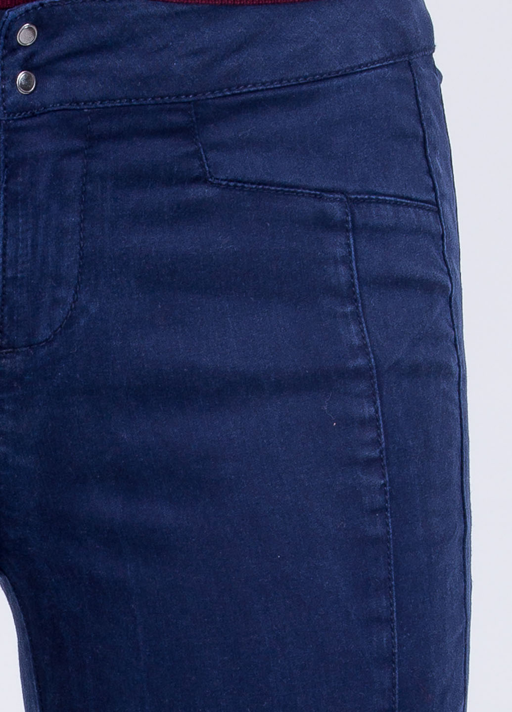 Темно-синие кэжуал демисезонные зауженные, укороченные брюки Only