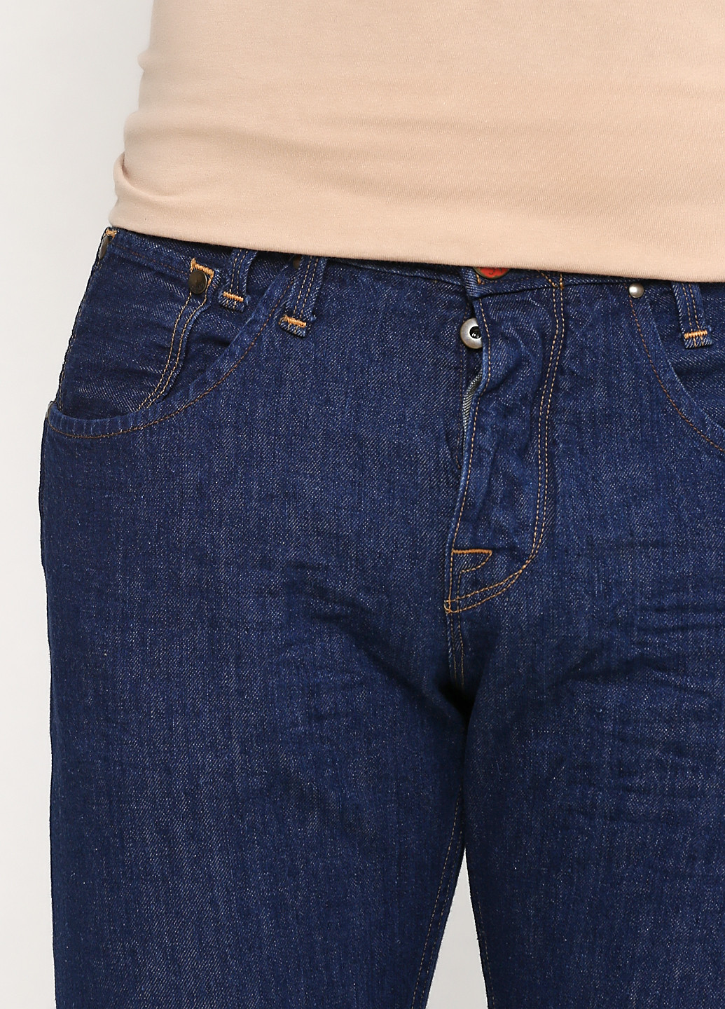 Темно-синие демисезонные прямые джинсы Cycle