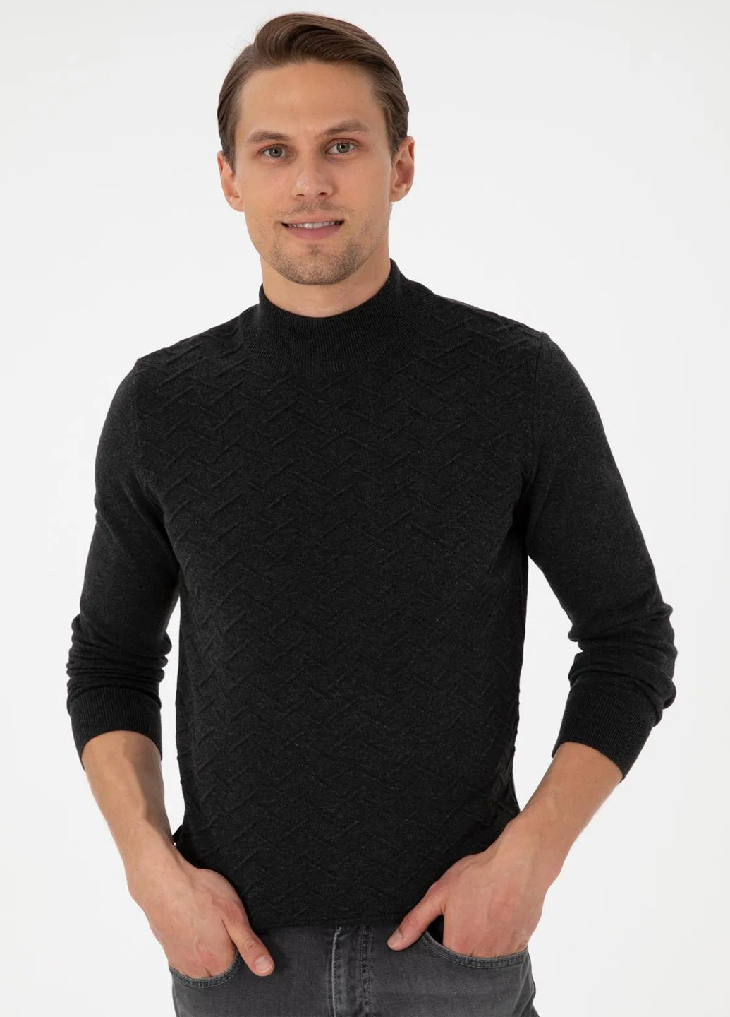 Темно-сірий демісезонний светр Pierre Cardin