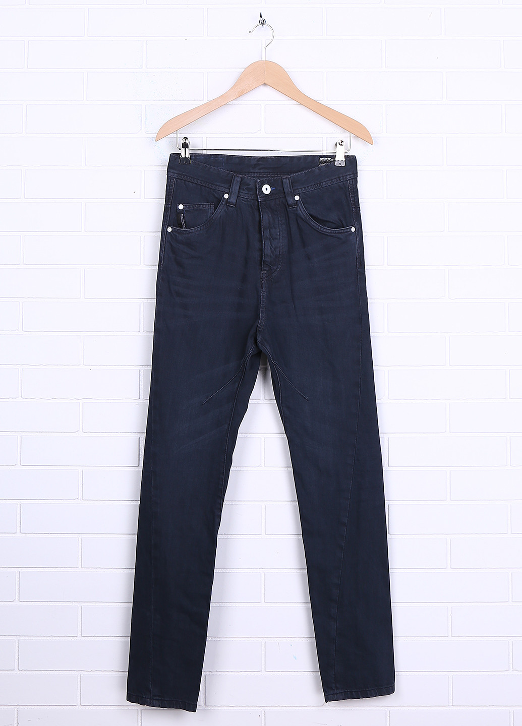 Джинси H&M однотонні сіро-сині джинсові